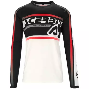 ACERBIS MX LINEAR LUGO Motocross Enduro Jersey White Black