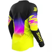 Moto Cross Enduro Jersey Shot DEVO X-TREM Black Yellow Fluo