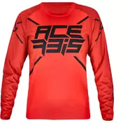 Technical Motorcycle Jersey in ACERBIS Fabric for Children MX J-KID FIVE Red Black