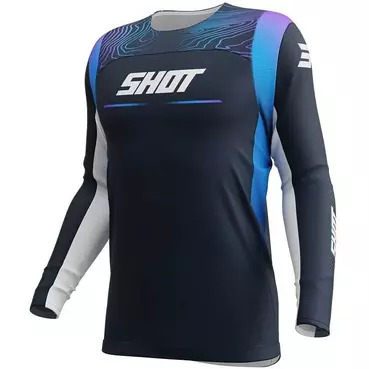 Moto Cross Enduro Jersey Shot CONTACT APEX Blue
