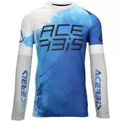 ACERBIS J-WINDY VENT WATERMARK Motocross Enduro Jersey Blue White