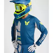 Thor LAUNCHMODE FORGE Blue Moto Cross Enduro Jersey