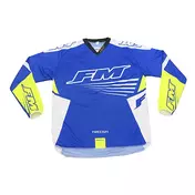 Knitted Moto Cross Enduro Racing X24 FM Force Blue Yellow Fluo