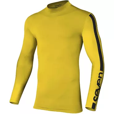 Moto Cross Jersey COMPRESSION SEVEN MX ZERO YELLOW Black