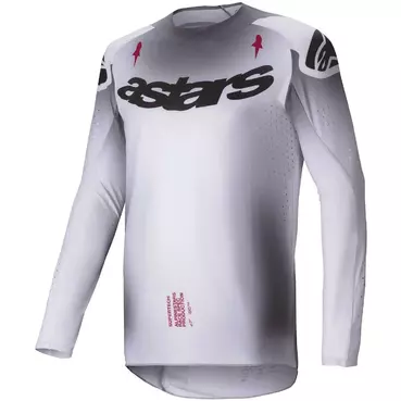 Alpinestars SUPERTECH MAKER Silver Black Cross Enduro Motorcycle Jersey