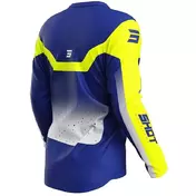 Moto Cross Enduro Jersey Shot DEVO BLAST Blue Yellow Fluorescent
