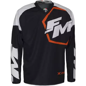 Moto Cross Enduro Fm Racing XPRO Black White Jersey
