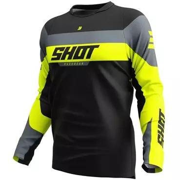 Moto Cross Enduro Jersey Shot DEVO LEAGUE Fluorescent Yellow