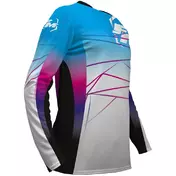 Moto Cross Fm Racing ASTER-X Jersey Light Blue White Fuchsia
