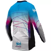 Moto Cross Fm Racing ASTER-X Jersey Light Blue White Fuchsia