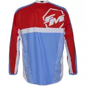 Moto Cross Enduro Jersey Fm Racing X28 FORCE Celeste Red