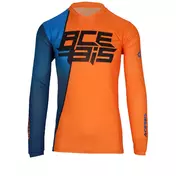 Technical Motorcycle SHIRT In ACERBIS MX J-TRACK SEVEN Orange Blue Fabric