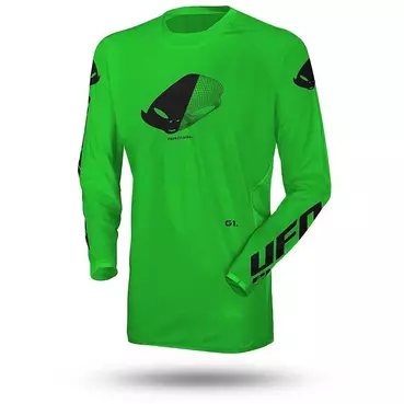Ufo SLIM RADIAL Moto Cross Enduro Jersey Fluo Green
