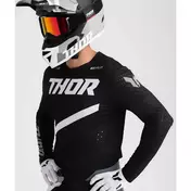 Thor SPORTMODE BRAVE Black Cross Enduro Moto Jersey