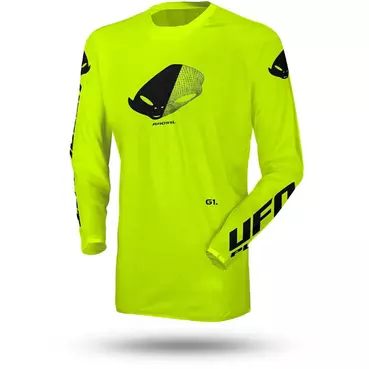 Moto Cross Enduro Ufo SLIM RADIAL Fluo Yellow Jersey