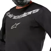 Alpinestars FLUID GRAPHITE Moto Cross Enduro Jersey Silver Black
