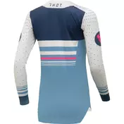 THOR PRIME BLAZE Women's Cross Enduro Motorcycle Jersey Steel Blue/Vintage White