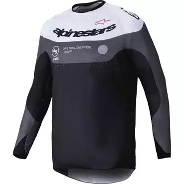 Alpinestars PRO-DURA Motocross Enduro Jersey Black MAGNET White