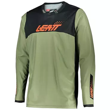 Leatt 4.5 ENDURANCE Green Cross Enduro Motorcycle Jersey