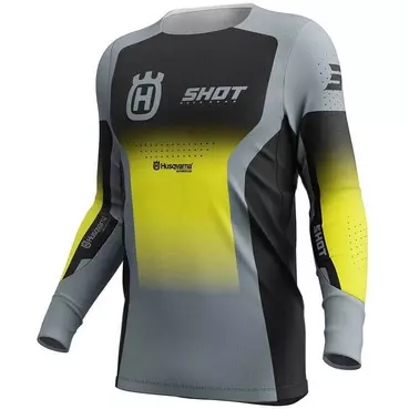 Moto Cross Enduro Jersey Shot AEROLITE HVA Black Grey