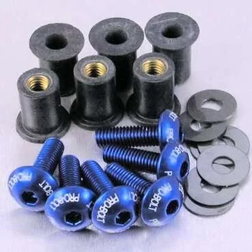 Pro-bolt алюм.болты крепл-я стекла Etched 6шт