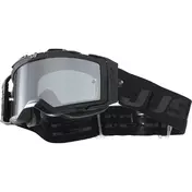 маска Moto Cross Enduro Just1 NERVE Absolute Black Silver Mirror Lens