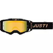 маска Moto Cross Enduro Just1 NERVE Anniversary Black Bronze Gold Mirror Lens