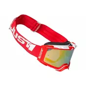 маска Moto Cross Enduro Just1 NERVE Absolute Red White Gold Mirror Lens