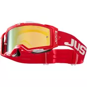маска Moto Cross Enduro Just1 NERVE Absolute Red White Gold Mirror Lens