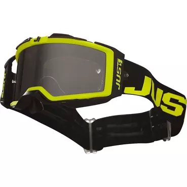 маска Moto Cross Enduro Just1 NERVE Absolute Black Yellow Fluo