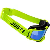 Just1 NERVE Korten Cross Enduro Motorcycle Mask очки Yellow Fluo Black Silver Mirror Lens