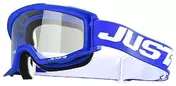 Just1 Vitro Solid Blue White Motorcycle Cross Enduro Goggle очки