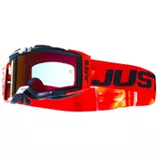 маска Moto Cross Enduro Just1 NERVE Absolute Black Red Red Mirror Lens