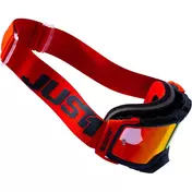 маска Moto Cross Enduro Just1 NERVE Absolute Black Red Red Mirror Lens