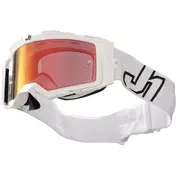 маска Moto Cross Enduro Just1 NERVE Prime White Red Mirror Lens
