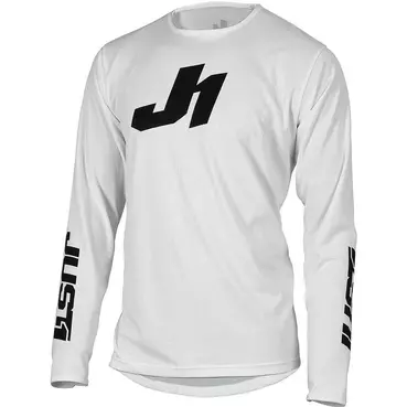 Moto Cross Enduro Jersey Just1 J-ESSENTIAL SOLID White