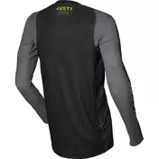 Moto Cross Enduro Jersey Just1 J-FLEX Aria Gray Yellow Fluo
