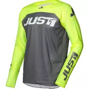 Just1 J-FORCE Terra Cross Enduro Motorcycle Jersey Gray Yellow Fluo