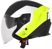Moto Jet Мотошлем with Integrated Bluetooth Origin PALIO 2.0 BT EKO Black Yellow Fluo Matt