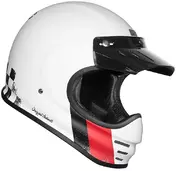 Full Face Vintage 70s Motorcycle Мотошлем Origin VIRGO DANNY Matt White