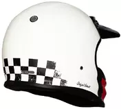 Full Face Vintage 70s Motorcycle Мотошлем Origin VIRGO DANNY Matt White
