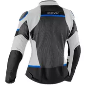 Clover AIRJET 6 LADY Women's Perforated Motorcycle мотокуртка Blue White Black