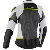 Clover AIRJET 6 LADY Perforated Women's Motorcycle мотокуртка Grey Black Yellow