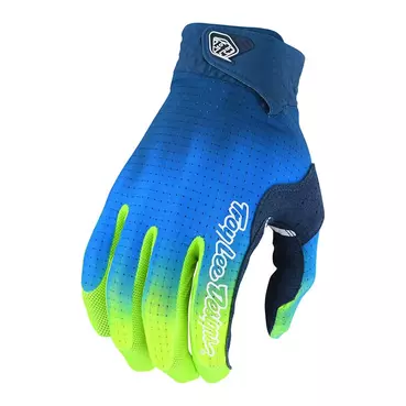 Troy Lee Designs Air Jet мотоперчатки Blue Yellow Синий