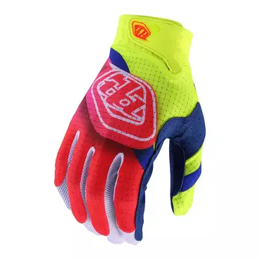 Troy Lee Designs Air Radian мотоперчатки Yellow Red Желтый