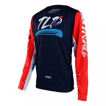 Troy Lee Designs Gp Pro Partical Jr Jersey Blue Красный