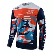 Troy Lee Designs Gp Formula Camo Jersey Orange Blue Оранжевый