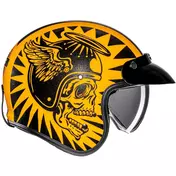 Hjc V31 FLAME MC3 Custom Jet Motorcycle Мотошлем