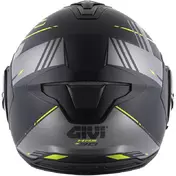Modular Motorcycle Мотошлем P/J Givi X30 PULSAR Matt Black Titanium Yellow