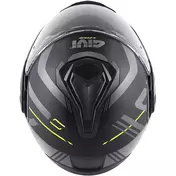 Modular Motorcycle Мотошлем P/J Givi X30 PULSAR Matt Black Titanium Yellow